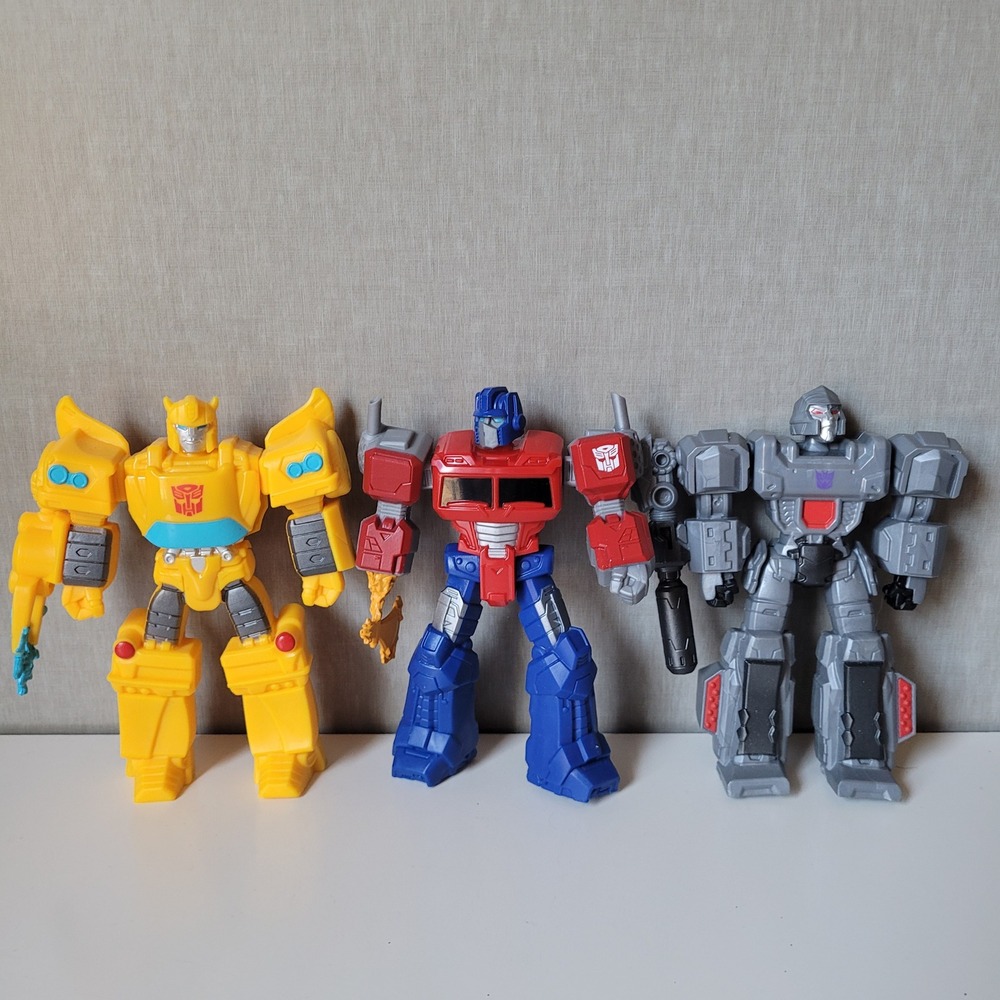 Hasbro Transformers Set of 3 Action Figures Cyberverse Lot Robot Toy Lot